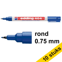 Aanbieding: 10x Edding 404 permanent marker blauw (0,75 mm rond)