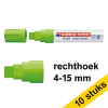 Aanbieding: 10x Edding 4090 krijtstift lichtgroen (4 - 15 mm schuin) 239526 - 1