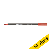 Aanbieding: 10x Edding 4200 porselein-penseelstift rood (1 - 4mm penseelpunt)