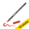 Aanbieding: 10x Edding 4200 porselein-penseelstift rood (1 - 4mm penseelpunt)