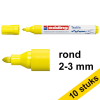 Aanbieding: 10x Edding 4500 textielmarker fluogeel (2 - 3 mm rond) 239834 - 1