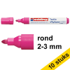 Aanbieding: 10x Edding 4500 textielmarker fluopaars (2 - 3 mm rond) 239837 - 1