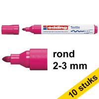Edding Aanbieding: 10x Edding 4500 textielmarker karmijnrood (2 - 3 mm rond)  239830