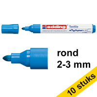 Edding Aanbieding: 10x Edding 4500 textielmarker lichtblauw (2 - 3 mm rond)  239831