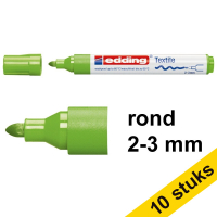 Edding Aanbieding: 10x Edding 4500 textielmarker lichtgroen (2 - 3 mm rond)  239832