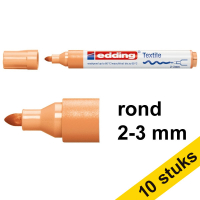 Edding Aanbieding: 10x Edding 4500 textielmarker lichtoranje (2 - 3 mm rond)  239833