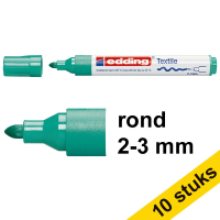 Aanbieding: 10x Edding 4500 textielmarker vaalgroen (2 - 3 mm rond)