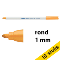 Aanbieding: 10x Edding 4600 textielmarker fluo-oranje (1 mm rond)