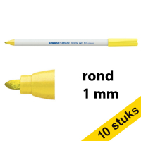 Aanbieding: 10x Edding 4600 textielmarker fluogeel (1 mm rond)