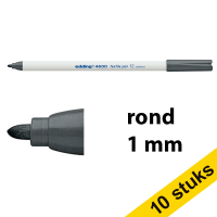 Aanbieding: 10x Edding 4600 textielmarker grijs (1 mm rond)