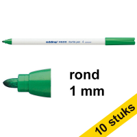 Edding Aanbieding: 10x Edding 4600 textielmarker groen (1 mm rond)  239849