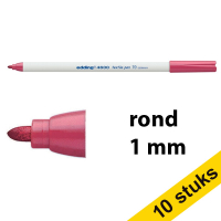 Aanbieding: 10x Edding 4600 textielmarker karmijnrood (1 mm rond)