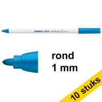 Aanbieding: 10x Edding 4600 textielmarker lichtblauw (1 mm rond)