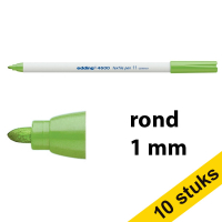 Edding Aanbieding: 10x Edding 4600 textielmarker lichtgroen (1 mm rond)  239852