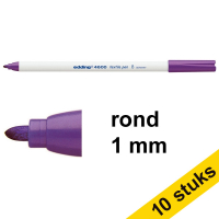 Aanbieding: 10x Edding 4600 textielmarker violet (1 mm rond)