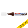 Aanbieding: 10x Edding 5000 acrylmarker chocoladebruin (5 - 10 mm schuin) 240240 - 1