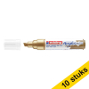 Aanbieding: 10x Edding 5000 acrylmarker rijkgoud (5 - 10 mm schuin) 240249 - 1