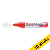 Aanbieding: 10x Edding 5000 acrylmarker verkeersrood (5 - 10 mm schuin) 240235 - 1