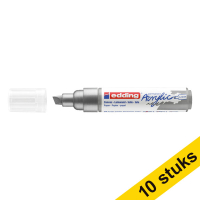 Aanbieding: 10x Edding 5000 acrylmarker zilver (5 - 10 mm schuin)