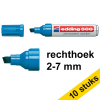 Aanbieding: 10x Edding 500 permanent marker lichtblauw (2 - 7 mm schuin) 239870 - 1