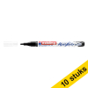 Aanbieding: 10x Edding 5300 acrylmarker diep zwart (1 - 2 mm rond) 240286 - 1