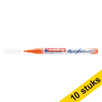 Aanbieding: 10x Edding 5300 acrylmarker fluo oranje (1 - 2 mm rond)