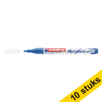 Aanbieding: 10x Edding 5300 acrylmarker gentiaanblauw (1 - 2 mm rond)