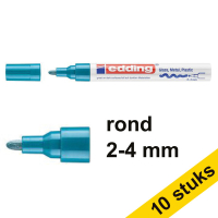 Aanbieding: 10x Edding 750 glanslakmarker lichtblauw (2 - 4 mm rond)