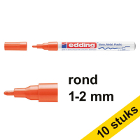 Aanbieding: 10x Edding 751 glanslakmarker oranje (1 - 2 mm rond)