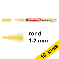 Aanbieding: 10x Edding 751 glanslakmarker pastelgeel (1-2 mm rond)