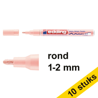 Aanbieding: 10x Edding 751 glanslakmarker pastelroze (1-2 mm rond)