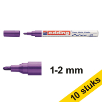 Edding Aanbieding: 10x Edding 751 glanslakmarker violet (1 - 2 mm rond)  239464