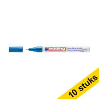 Edding Aanbieding: 10x Edding 780 glanslakmarker blauw (0,8 mm rond)  239473