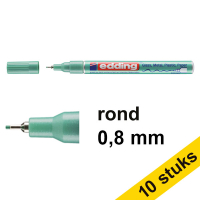 Aanbieding: 10x Edding 780 glanslakmarker metallic groen (0,8 mm rond)