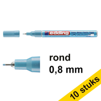 Aanbieding: 10x Edding 780 glanslakmarker metallic lichtblauw (0,8 mm rond) 239557