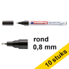 Aanbieding: 10x Edding 780 glanslakmarker zwart (0,8 mm rond)