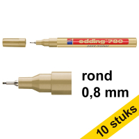 Edding Aanbieding: 10x Edding 780 lakmarker goud (0,8 mm rond)  239476