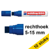 Aanbieding: 10x Edding 850 permanent marker blauw (5 - 15 mm schuin) 239922 - 1