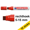 Aanbieding: 10x Edding 850 permanent marker rood (5 - 15 mm schuin) 239924 - 1