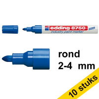 Aanbieding: 10x Edding 8750 industriële paint marker blauw (2 - 4 mm rond)