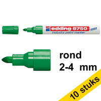 Aanbieding: 10x Edding 8750 industriële paint marker groen (2 - 4 mm rond)