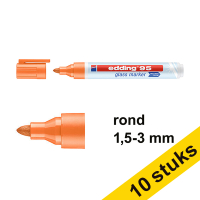 Aanbieding: 10x Edding 95 glasmarker oranje (1,5 - 3 mm rond)