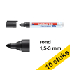 Aanbieding: 10x Edding 95 glasmarker zwart (1,5 - 3 mm rond) 240593 - 1
