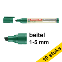 Aanbieding: 10x Edding EcoLine 29 whiteboard marker groen (1 - 5 mm schuin)