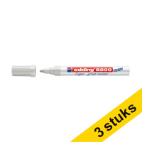 Aanbieding: 3x Edding 8200 voegenmarker zilvergrijs (2 - 4 mm rond) 239918