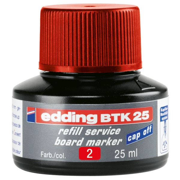 Edding BTK 25 navulinkt rood (25 ml) 4-BTK25002 200562 - 1