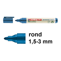 Edding EcoLine 21 permanente marker blauw (1,5 - 3 mm rond) 4-21003 240332