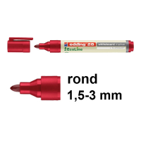 Edding EcoLine 28 whiteboard marker rood (1,5 - 3 mm rond) 4-28002 240348