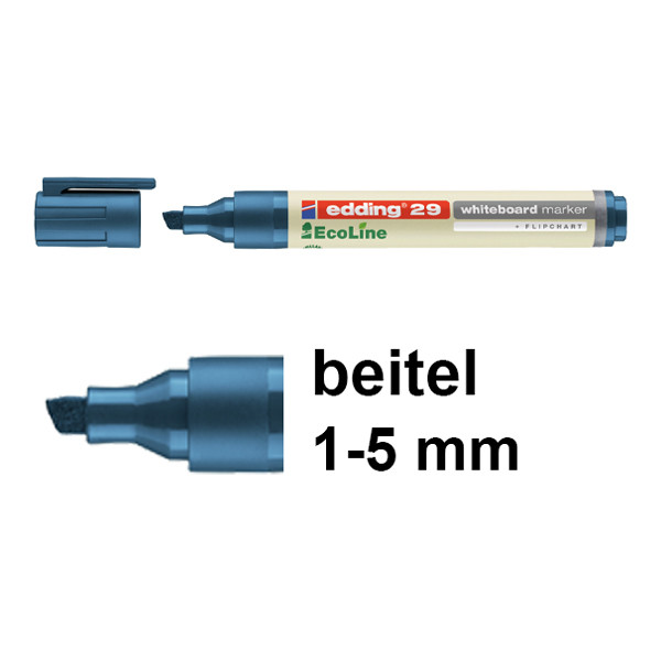 Edding EcoLine 29 whiteboard marker blauw (1 - 5 mm schuin) 4-29003 240353 - 1