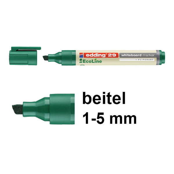 Edding EcoLine 29 whiteboard marker groen (1 - 5 mm schuin) 4-29004 240354 - 1